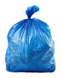 © Luminara - Collecting waste in a city blue trash bag urban environment isolated on transparent background