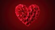 © Katherina - A lush, velvety red heart shape formed by delicate petals, symbolizing deep passion and sweet affection for a celebration ,pink ,affection ,dating