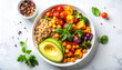 © Garnibi Mind Studio - Healthy Buddha Bowl with Avocado