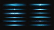 © ANIKA - Horizontal blue light streaks with sparkling particles horizontal lines glowing effects