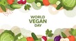 © dhila - fruits and vegetables illustartion  for world vegan day design.