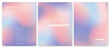 © SrGr - Abstract liquid background set. Gradient mesh. Effect blend pink blue color. Blurred fluid colorful mix. Modern design template for web cover, header, ad banner, poster, brochure, flyer. Vector image