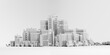 © Rendara Studio - 3D skyline view with modern city buildings