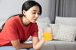 © ARAMYAN - The woman drinking juice