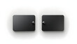 © VMG_Studio - Two Black Locking Boxes Mounted on White Wall in Minimalist Style