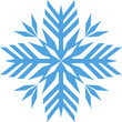 © Sergio - Snowflake hand drawing blue element