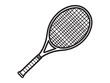 © MDRasel - Minimal Tennis Racket Icon Design Art