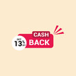 © MdRaju - 13% cash back offer icon vector a must have for savvy shoppers seeking incredible deals and discounts