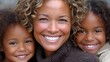 © Vibe Stock - Multiracial offspring flourish on society, touching, scrapbook