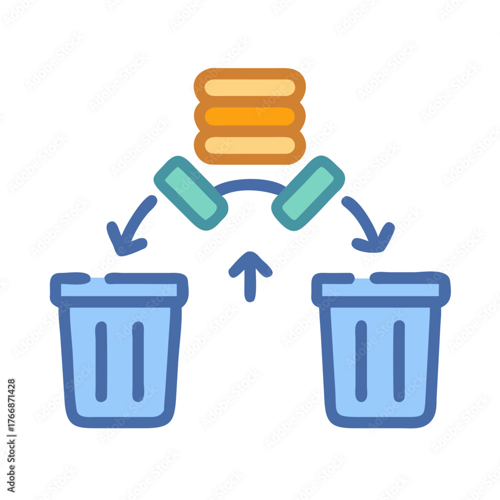 Data lifecycle management showing data deletion and transfer processes ...