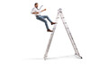 © Ljupco Smokovski - Man falling from a ladder