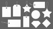 © Mdjohurul - Collection of various blank tags and labels isolated on gray background