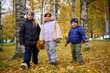 © justoomm - Children enjoying autumn in the park