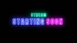 © IllustraVault - Get ready for vibrant live streaming action with this neon stream starting soon announcement, perfect for gamers and content creators