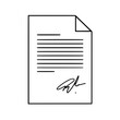 © Tanvir Rahman  - Official document with signature symbolizing agreement and legal approval
