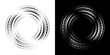 © Wendi - Dynamic abstract spiral sound wave rhythm lines. Circular spiral sound wave rhythm of lines. Circular futuristic abstract lines, black and white background.