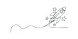 © Pro Designs - Minimalist Rocket Launching Amidst Stars