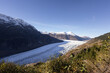 © Mila - Salmon Glacier with pine trees along Cassiar Highway, Stewart, BC, Canada