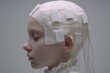 © Leo Rohmann - Contemplative profile of a child exploring neural interfaces with innovative technology revealing the fusion of neuroscience and digital interaction in a minimalist artistic setting