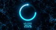 © Being Imaginative - Welcome 2026 new year design with loading circle and digital network, symbolizing progress and anticipation for the upcoming year