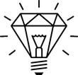 © Gutoqu - This fits all constraints: one sentence, under 200 characters, uses words from both lists, no colon, no conversational text/image/linkA bright vector illustration of an electric light bulb icon symbol