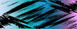 © CreativeVerse - Bold black shaped pattern textured brush strokes with abstract gradient from blue to pink background