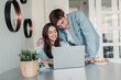 © Daniel - A young couple enjoys a morning at home, smiling while working together on a laptop. The warm light and teamwork reflect love, productivity, and a modern lifestyle balance.