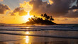 © bornmedia - Landscape photo of a tropical island during sunrise