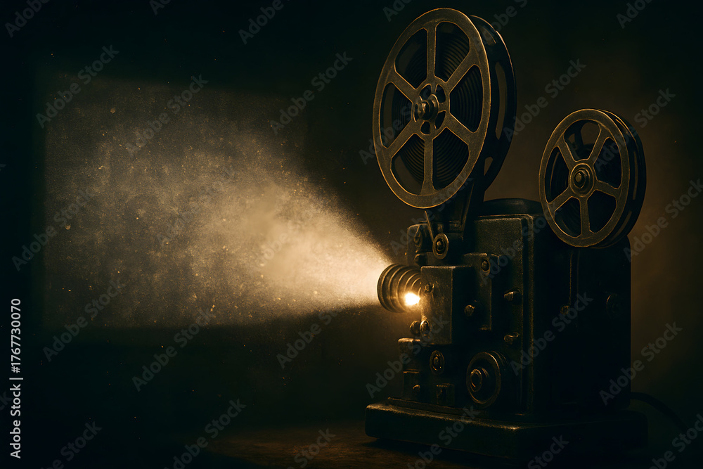Foto de Stock Vintage Movie Projector: A classic movie projector ...