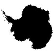 © Aura Artistry - Antarctica map silhouette vector .eps