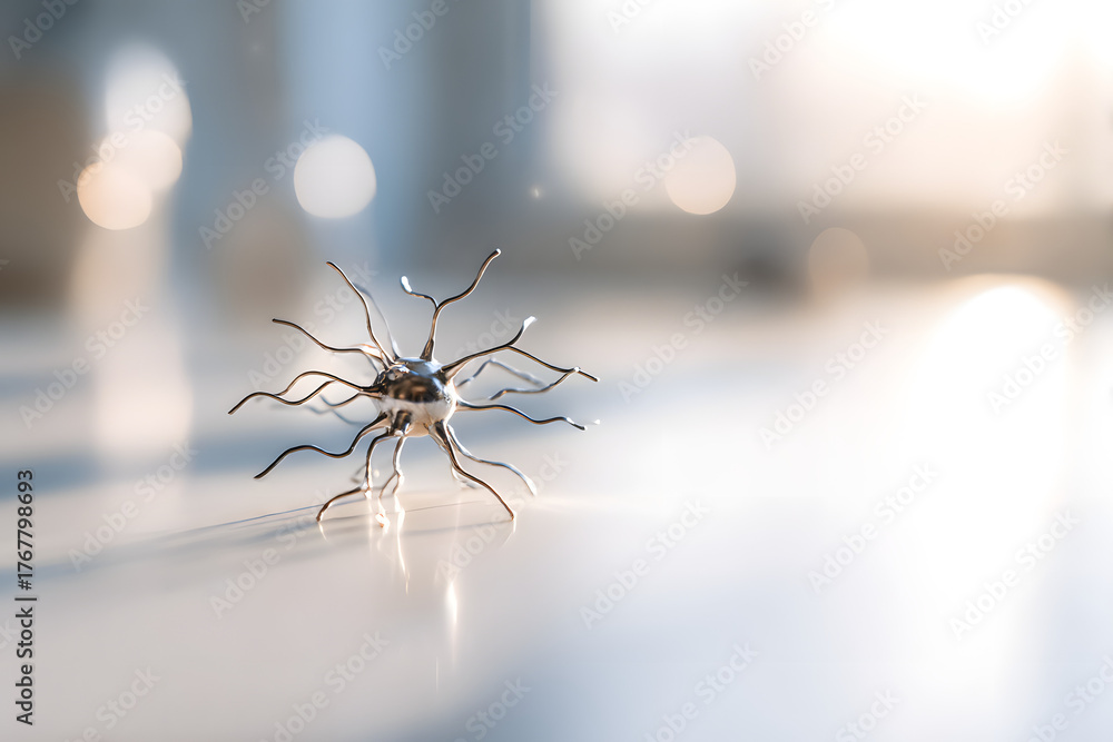 Neuron Model on a Surface: A detailed neuron model rests on a smooth ...