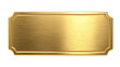 © Shakhayat - Golden Blank Plaque with Screws isolated on transparent background Remove png
