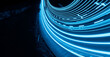© Krzysztof Bubel - blue car lights at night. long exposure