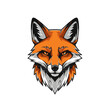 © Arep - Fox Head Illustration - Orange Fur, White Markings, Sharp Features, Intense Gaze.