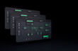 © PW.Stocker - AI workflow automation artificial intelligence software interface nodes triggers data tool dashboard coding icon flow process technology 3d rendering.