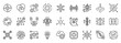 © Uniconlabs - Integration icon set collection outline. Icon pack contains integration, connect, sync, merge, link, bridge, unify, combine, fusion, join
