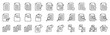 © Iconjam - document icon pack outline style vector collection for business administration