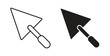 © Hunt - Trowel icon concept. Logo symbol for web and mobile. Pixel Perfect.