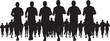 © AADIL - City Marathon Crowd of Runners Silhouette Set