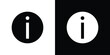 © Hunt - Info icon in solid silhouette set. Vector Illustration.