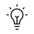 © MDSalim - Light bulb idea icon, innovation inspiration outline