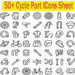 © RaiMuhammadAli - 50+ Cycle Part ICons Sheet