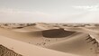 © Das - Serene Desert Landscape with Rolling Sand Dunes under a Cloudy Sky.