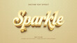 © cuplis design - sparkle gold editable text effect 3d