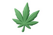 © Krtola  - Cannabis leaf 3d render, marijuana plant symbol, green medical cannabis icon, legal recreational drug concept