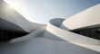 © Aleksandr_79 - Modern white architectural curves under bright daylight with soft shadows.