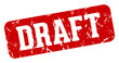 © BHM - draft rectangular sign. draft stamp