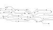 © Butterfly - Technology black circuit diagram concept. High-tech circuit board connection system.