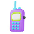© plekenyikboy - 3D Rendered Cartoonish Walkie Talkie Communication Device for Children