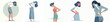 © Andi - vector of a woman gesturing with back pain